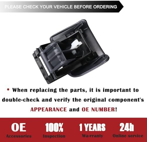 TQPONLY 74934 Parking Brake Release Handle (Mist Gray) Compatible with 1998-2…