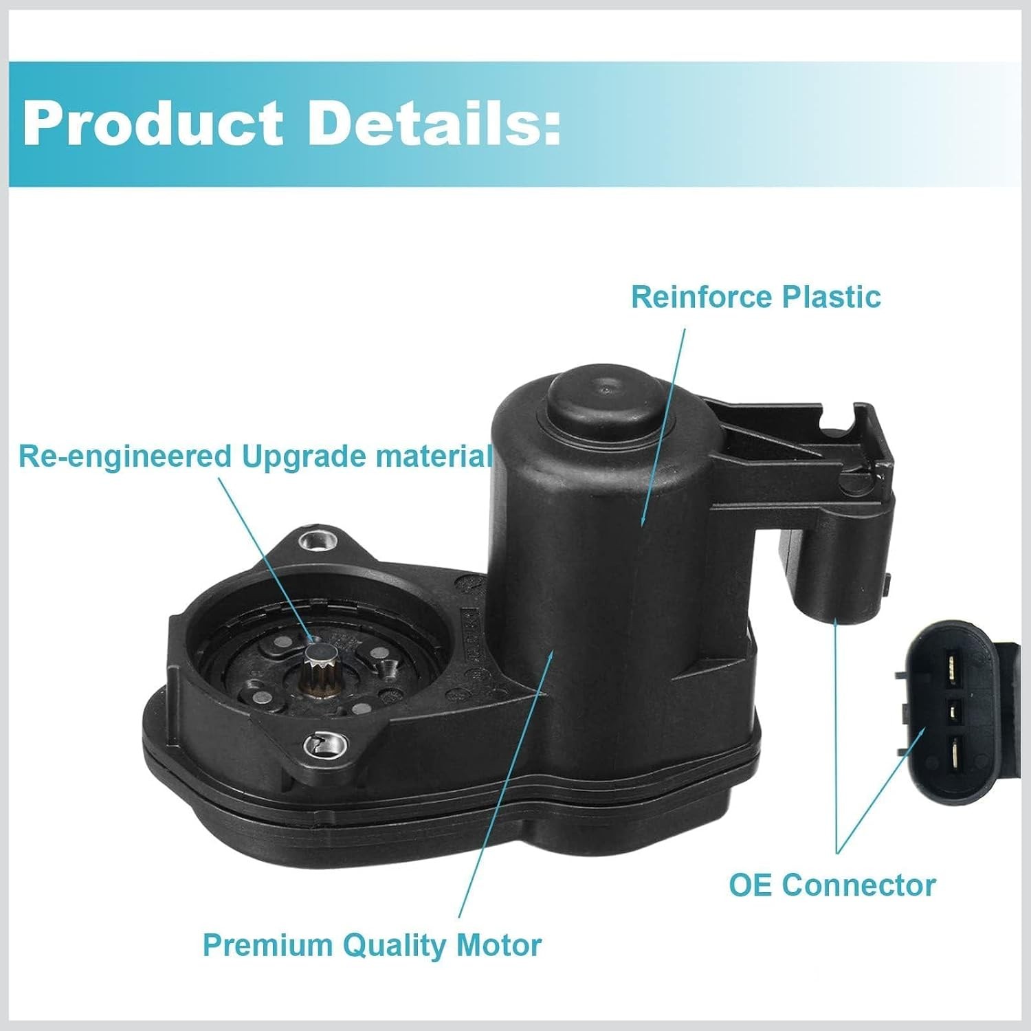 Rear Parking Brake Actuator Motor Compatible with 528i 535i 640i 650i M5 X3