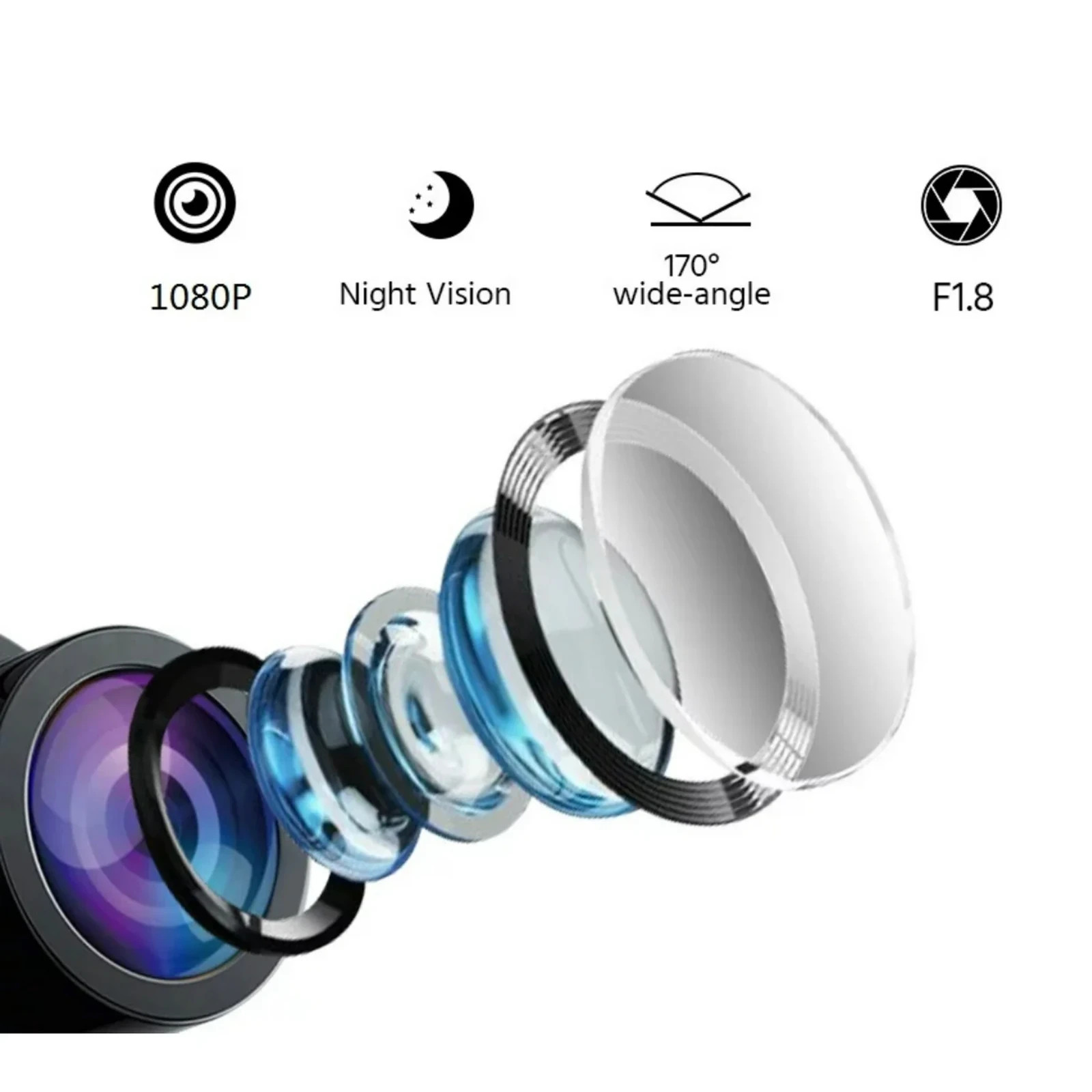 Full-Size Starlight 10” 1080P Mirror Dash-cam dual lens night vision G-Sensor