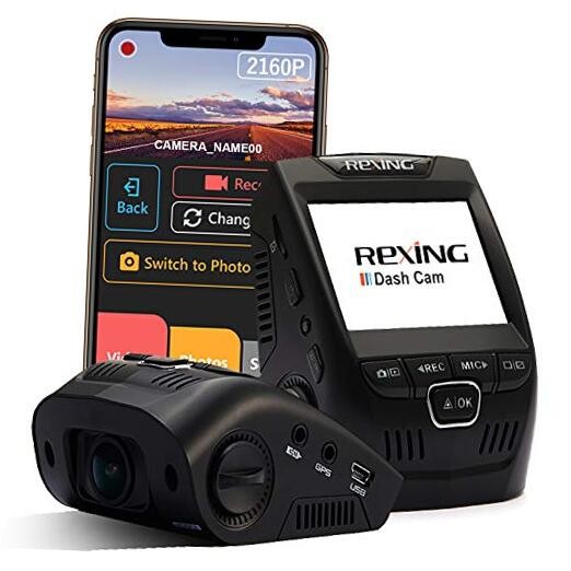 V1 – 4K Ultra HD Car Dash 2.4″ LCD Screen, Wi-Fi, 170° Wide Angle Cam