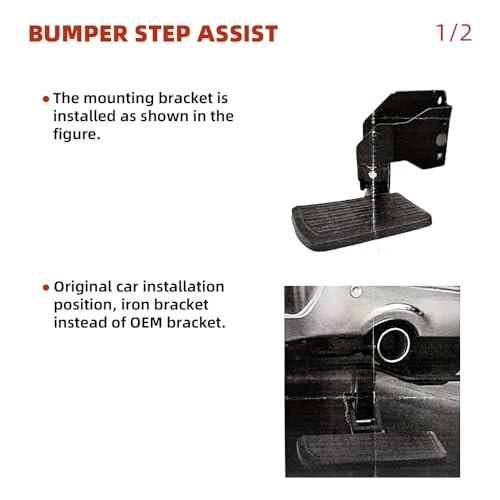 Rear Bed Step Retractable Bed Step 2009-2018 Dodge Ram1500 2500 3500Classic