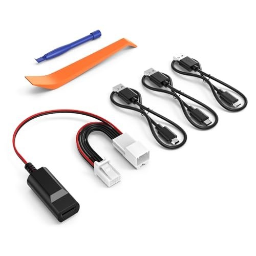 10 PIN Type B Dash Cam Power Adapter for Toyota, Lexus, Subaru – USB Cable Compa