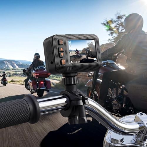 Motorcycle Dash Cam Front and Rear Dual Lens, IP67 Waterproof HD DVR with HDR,