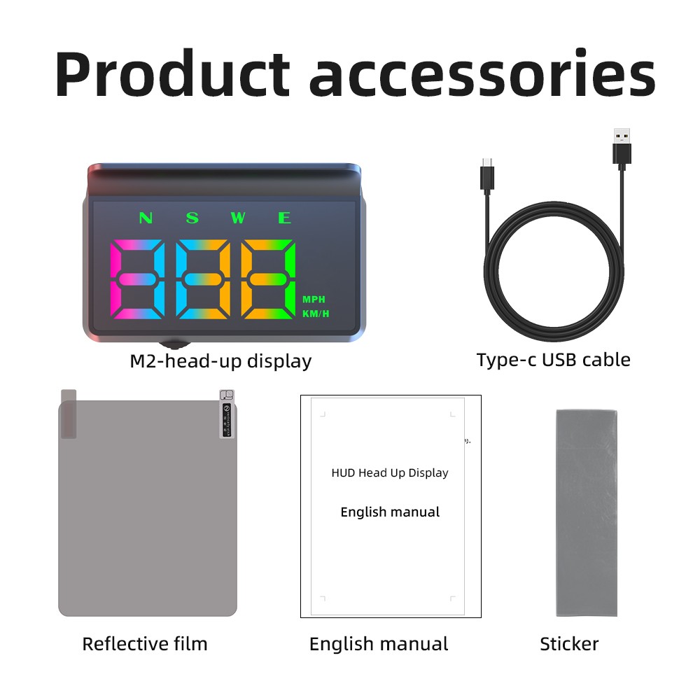 Universal Car HUD Head Up Display With GPS Speedometer For All Vehicles