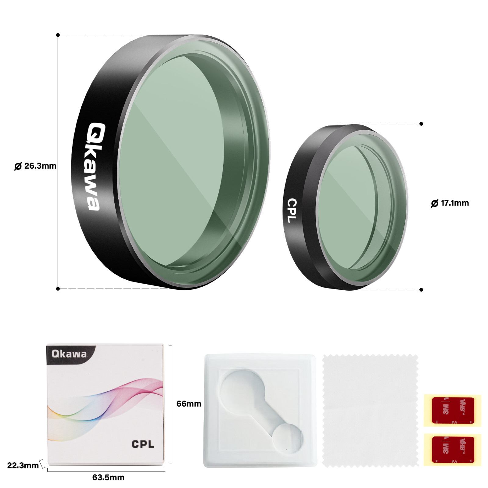 CPL Filter Compatible with BlackVue DR970X-2CH LTE Plus Series Dashcam