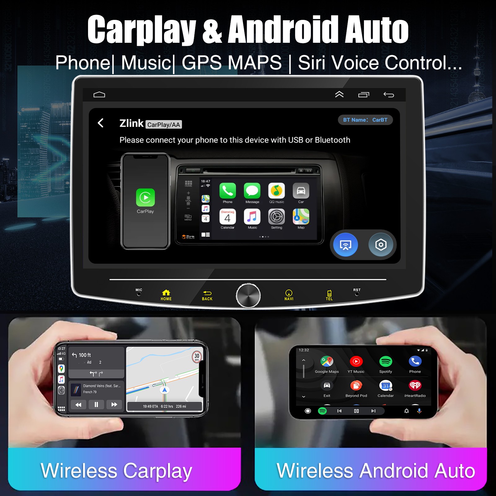 AHD1080P Camera Night Vision Waterproof 12V Car Backup Rear View Reverse Parking