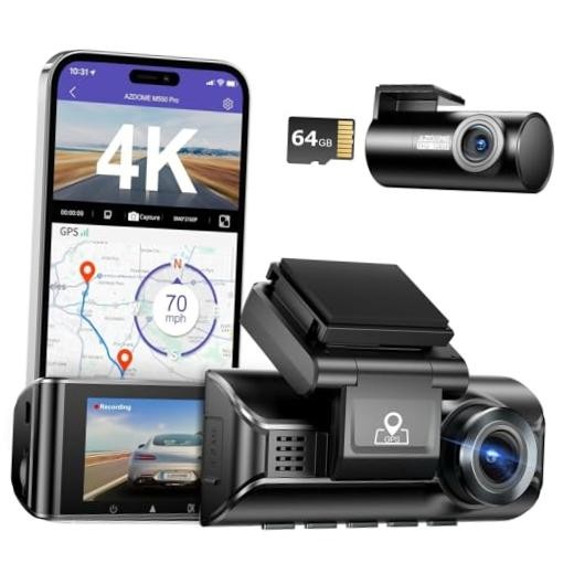 M550 Pro 2CH Dash Cam 4K with 3.19” Screen IR Night Vision 24H Parking Mode