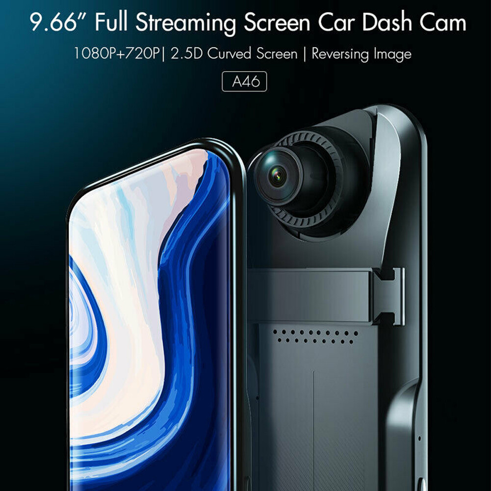 9.66″ Lens Car DVR Dash Cam Video Camera Recorder Rearview Mirror