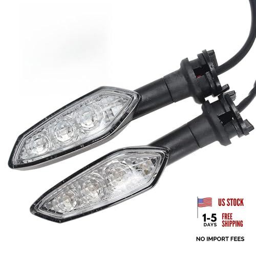 Motorcycle Front or Rear Turn Signal Indicators Compatible with clear(Style 2)