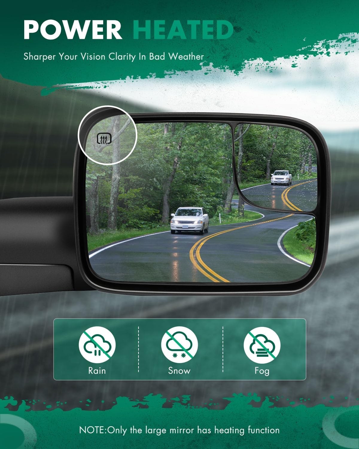 Right Passenger Side Rear View Mirror Fit 2002-2008 for Dodge Ram 1500 2003-….