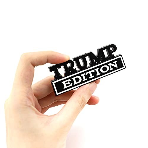 2 Pcs Trump Edition Emblem Car Side Rear Front Hood Trunk Door Fender Bumper