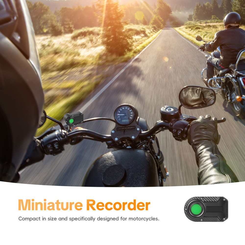 2K Motorcycle Driving Dash Camera DVR Camcorder Loop Recording Waterproof WiFi
