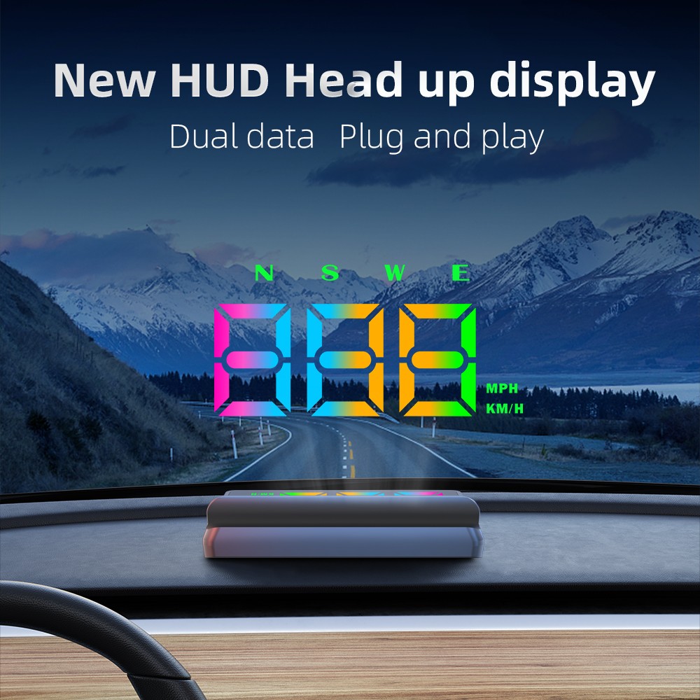 Universal Car HUD Head Up Display With GPS Speedometer For All Vehicles