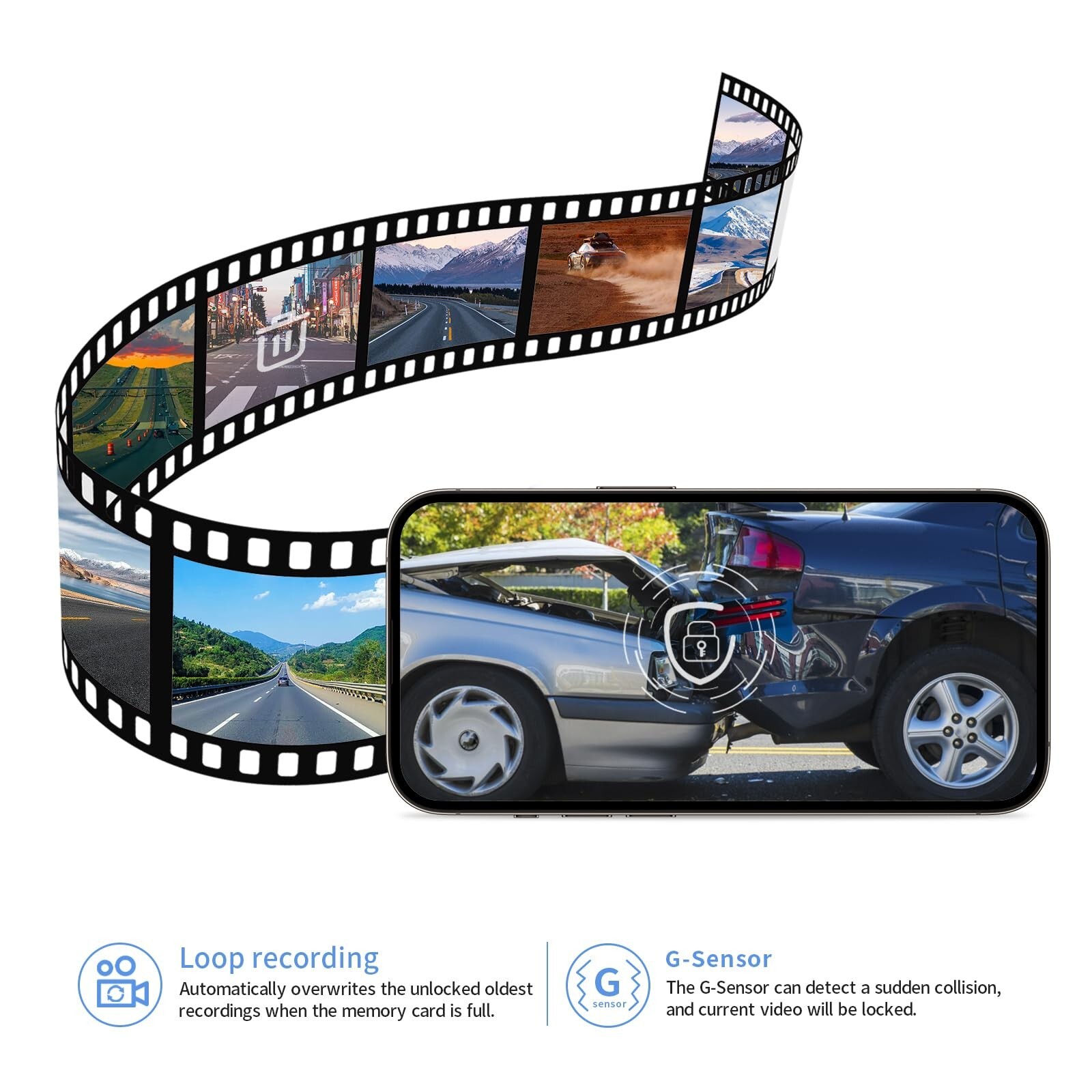 Front 4K Dash Cam for 2022 2023 2024 2025 Toyota RAV4 Hybrid LE Limited SE Ad…