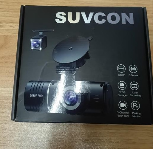 suvcon three channel dash camera
