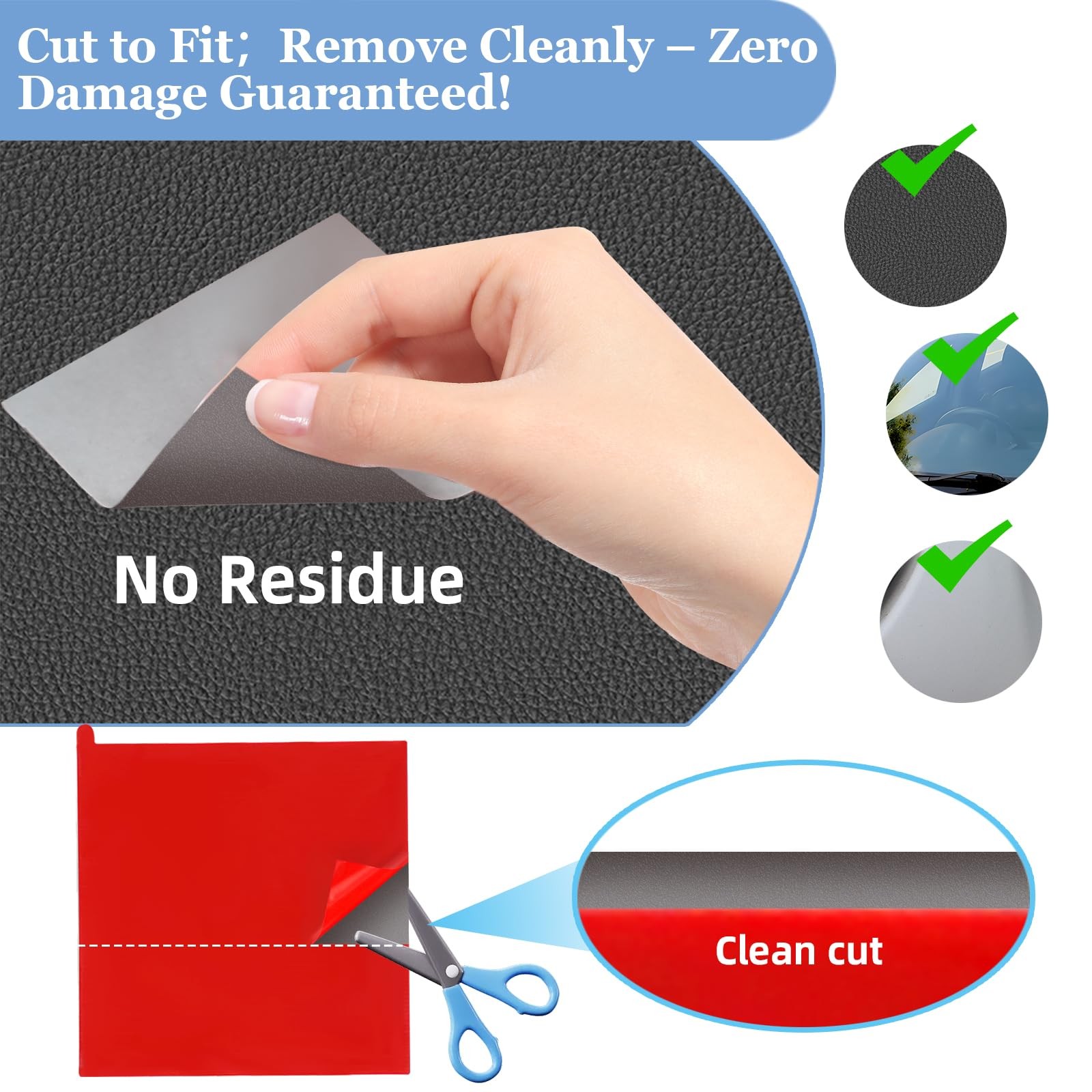 Dash Cam Adhesive Pad, 4PCS Sticky Pads for Dash Cam, Heat Resistant Double S…