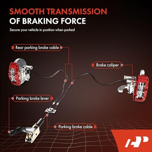 Rear Driver Side Parking Brake Cable Assembly Compatible with Ram and Dodge
