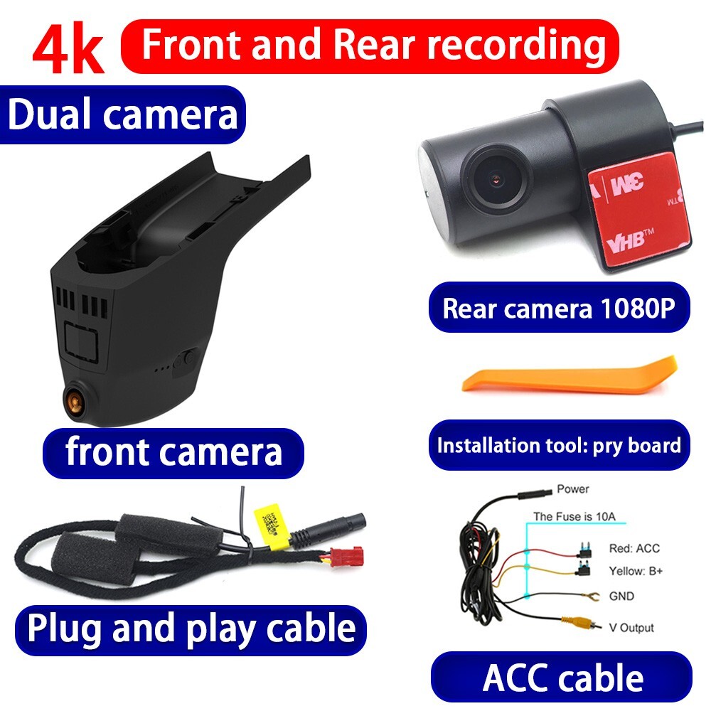 Plug and Play 4K Wifi DVR Dash Cam Camera for BMW 8 Series G14 G15 X5 M G05 G18