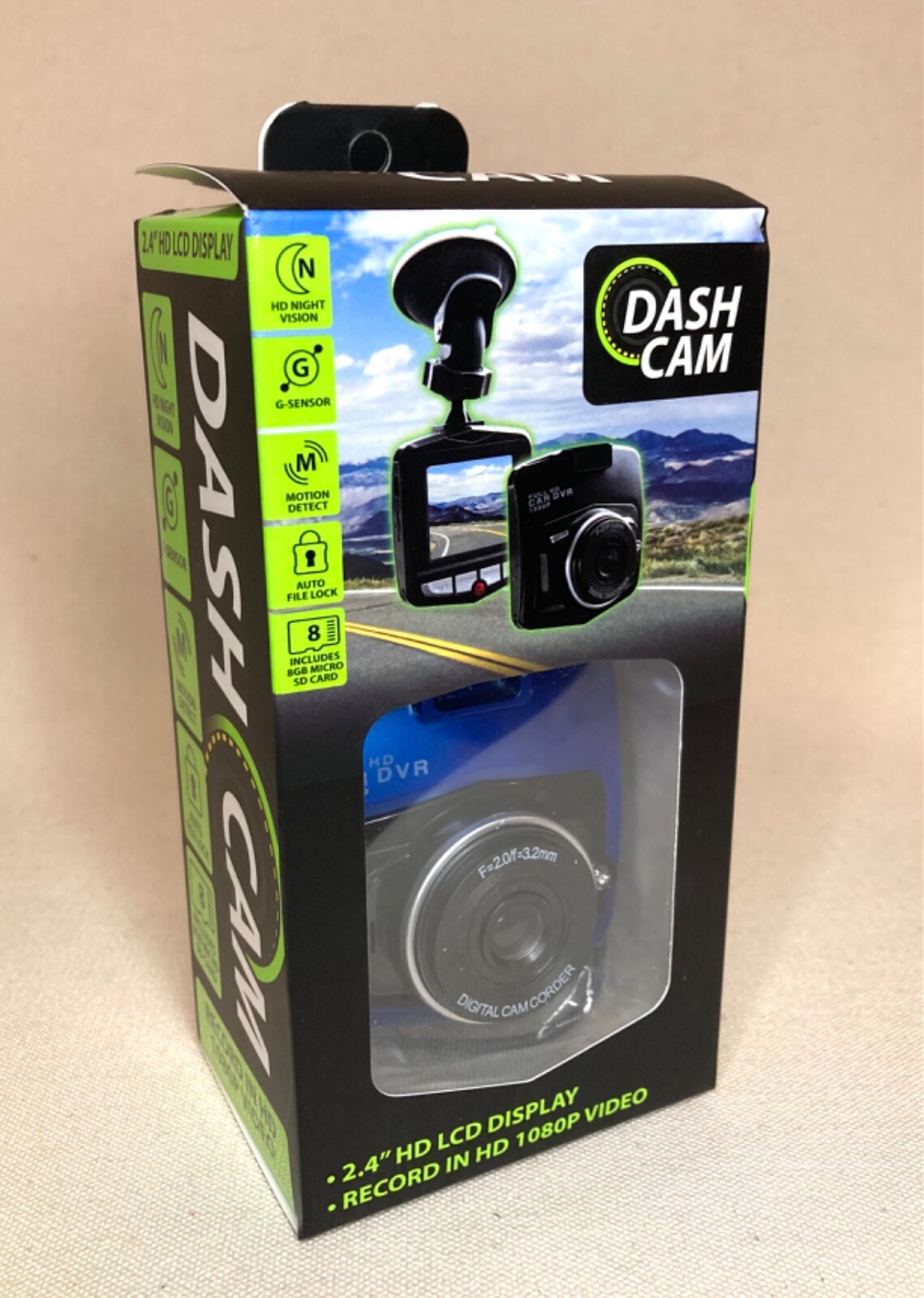 Gadget Gear Vehicle 1080P HD Dash Cam (2021 model) – In Box- Blue