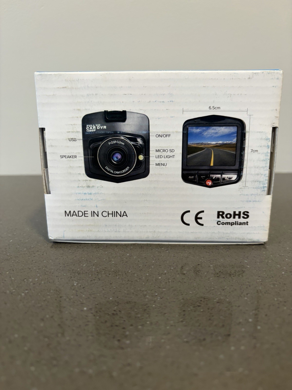 HD 1080P CAR DVR dash cam with night vision new in box