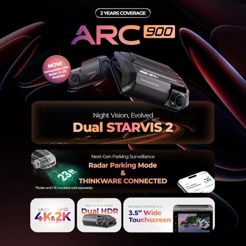 ARC900 Thinkware 2CH 4K Dash HDR 64GB