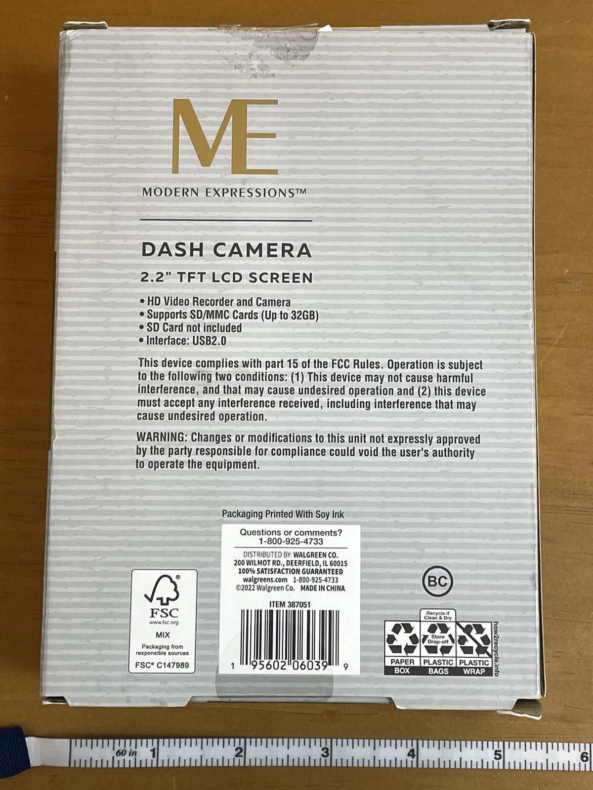 Modern Expressions Dash Camera 2.2” TFT LCD Screen New Open Box