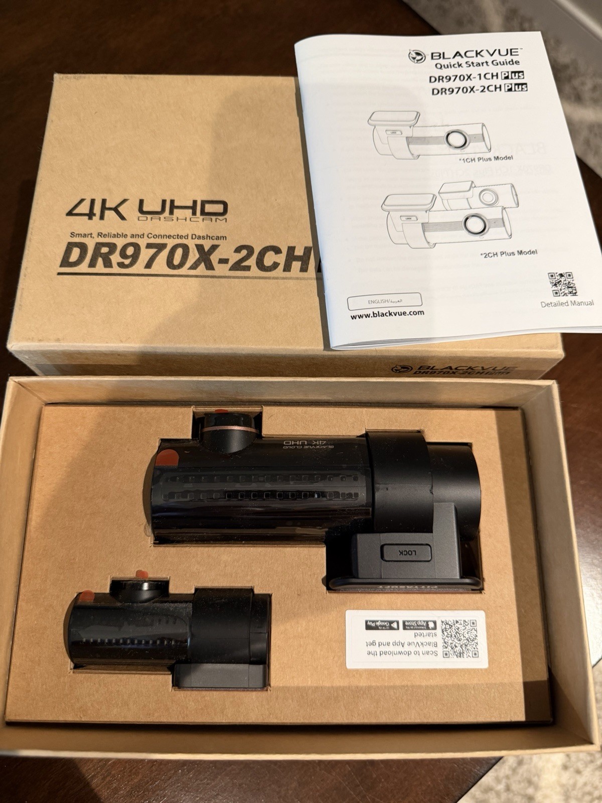BlackVue DR970X-2CH Plus II Dash Cam 4K UHD Front HD Rear WiFi Cloud 128GB