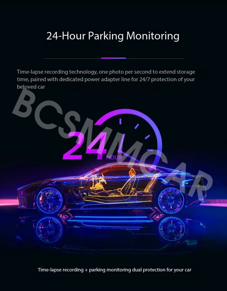 Car Mirror 4 Channels Video Recorder Camera WIFI ADAS BSD Blind Spot Detection