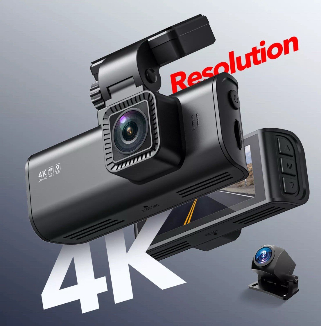 REDTIGER F7N 4K Dash Cam Front & Rear up to 256gb SD Card,Dash Camera for Cars