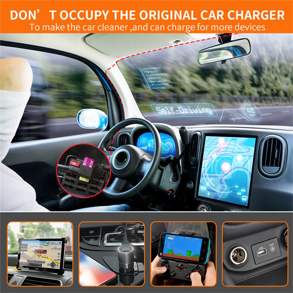 Car Dash Cam DVR Hardwire Cable Video Recorder Connector USB Charger Line Kit