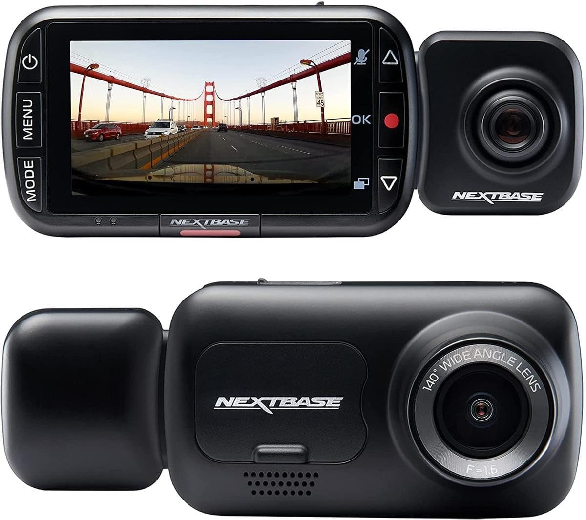 222X Front and Rear Dash Cam | Car Recording Camera | Full 1080P/30Fps HD Record