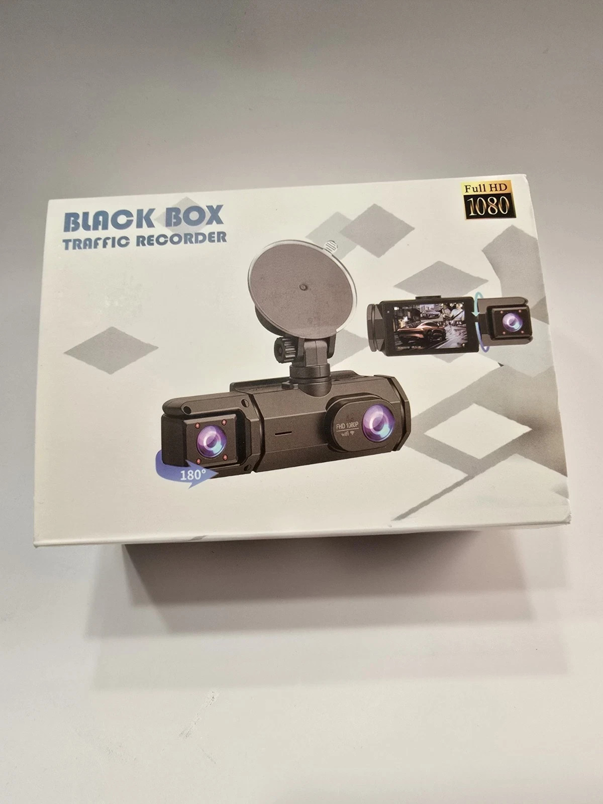 Black Box Traffic Recorder Rearview Mirror Dual Channel Recorder.