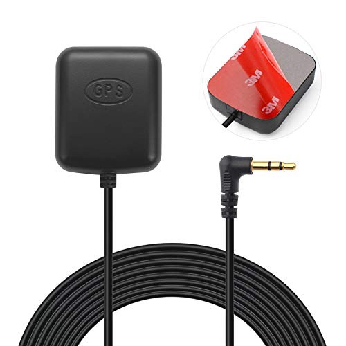 Car Dash Cam GPS Antenna 3.5mm Plug – Waterproof Hidden Adhesive Mount for