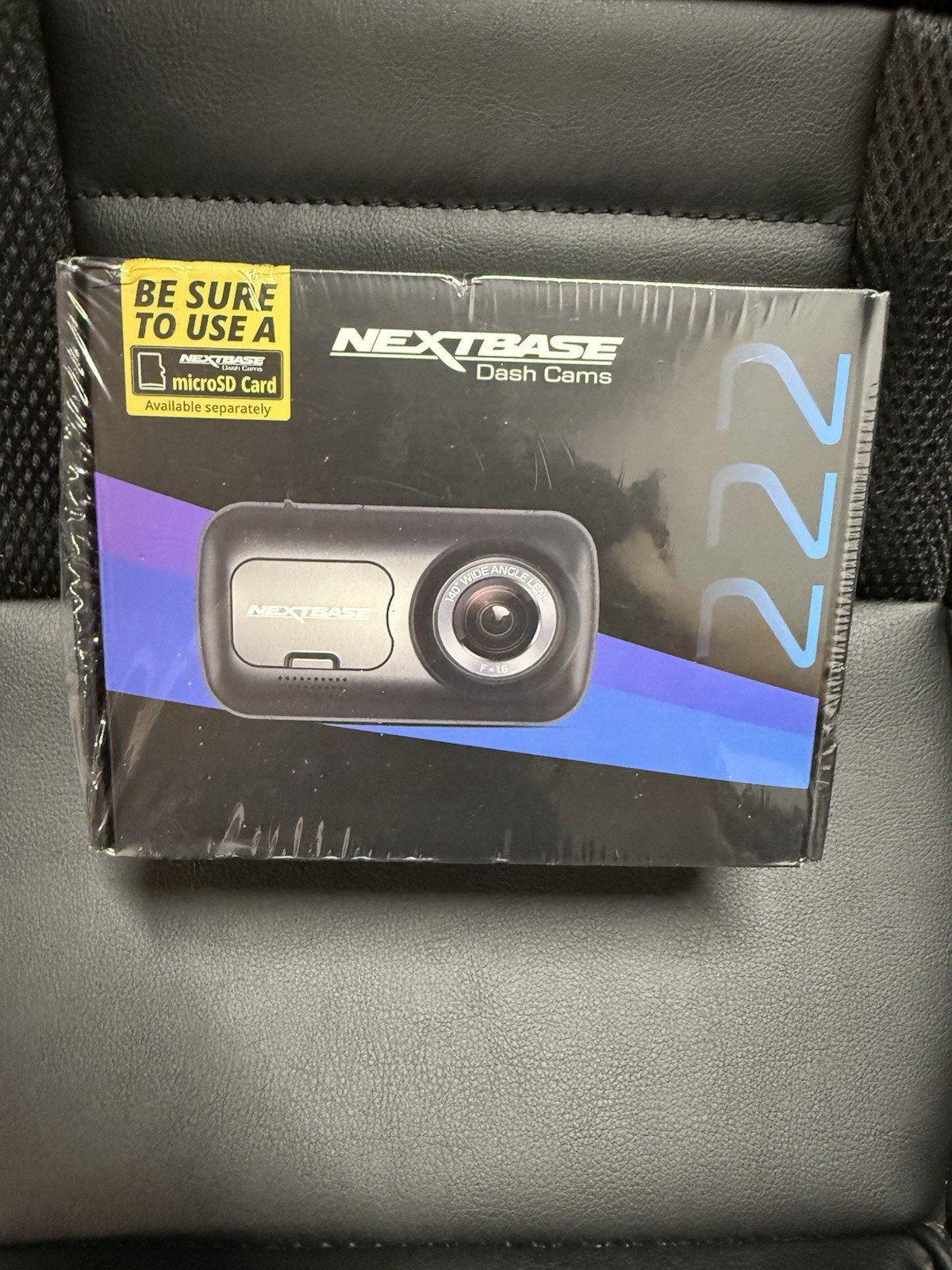 Nextbase 222 Compact Dash Cam in Black 2.5″ HD IPS Screen, 1080p Full HD