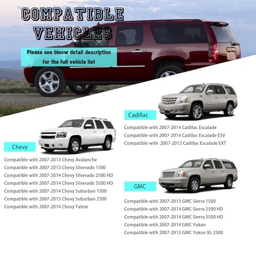 Exterior Chrome Door Handle Front Rear Driver&Passenger Compatible with 2007