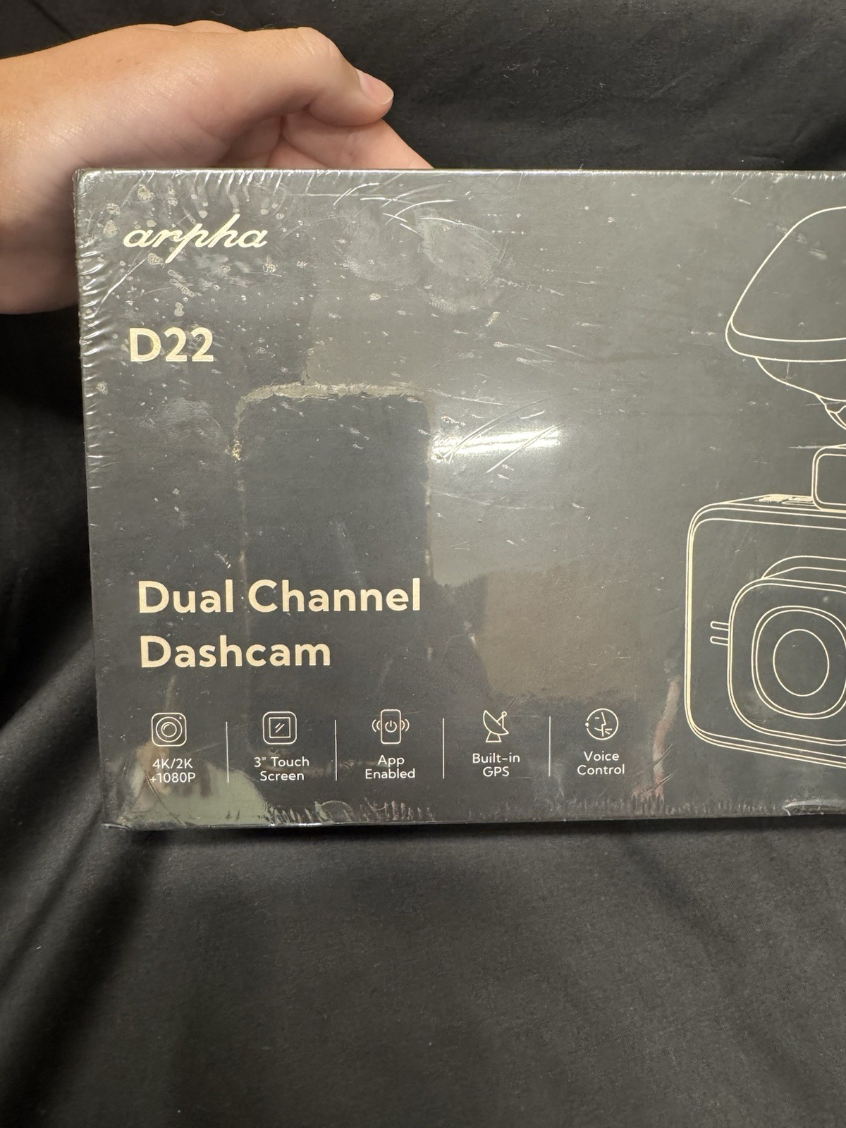 BRAND NEW, UNOPENED! D22 Arpha Dual Channel Dashcam