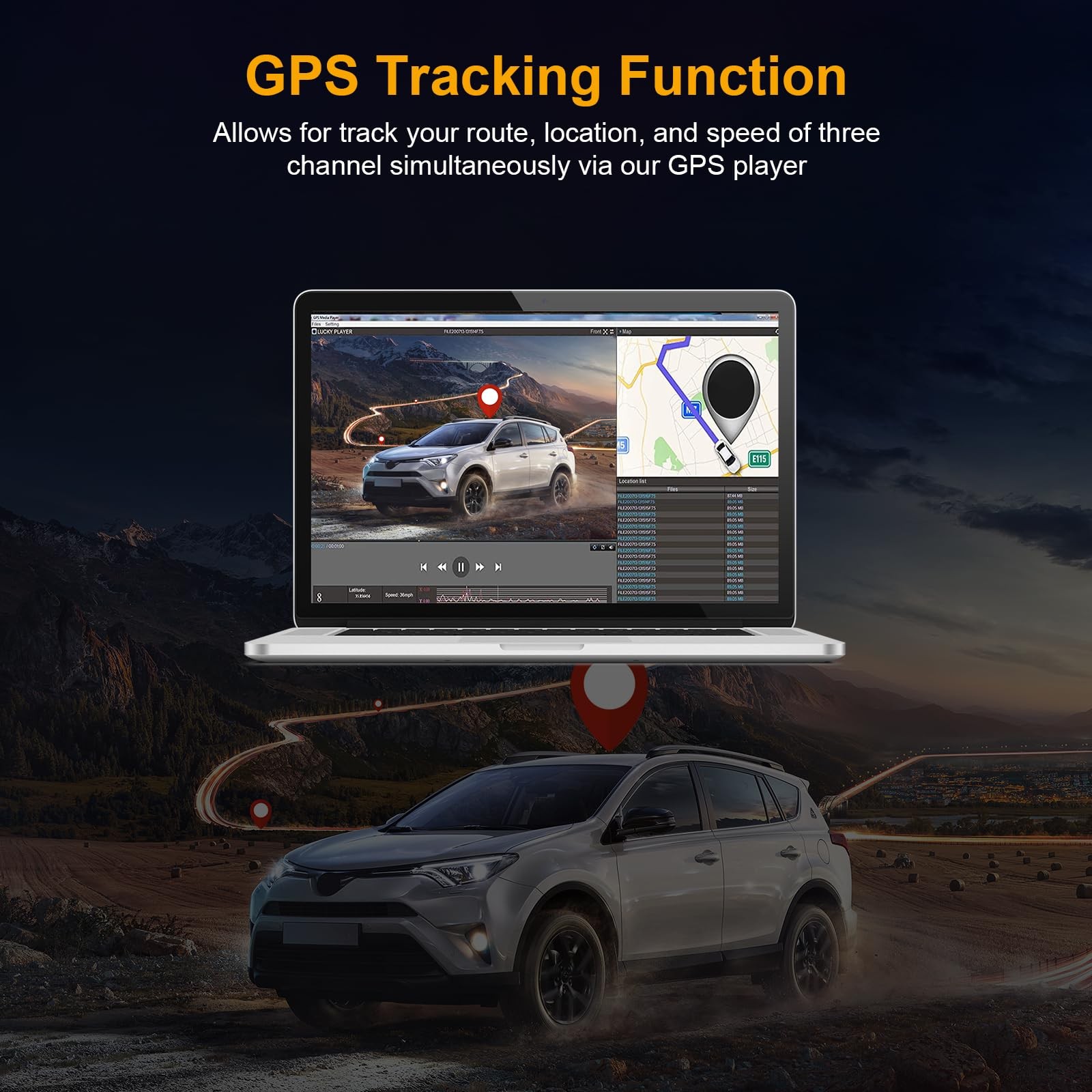 3 Channel Mirror Dash Cam with Front 4K, in-Cabin & Rear 1080P Cameras, Enhan…