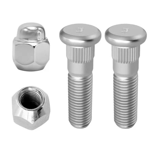 4PCS M12x1.5 Wheel Lug Stud Nut Set, Lug Nuts, Car Accessories Front Rear Left