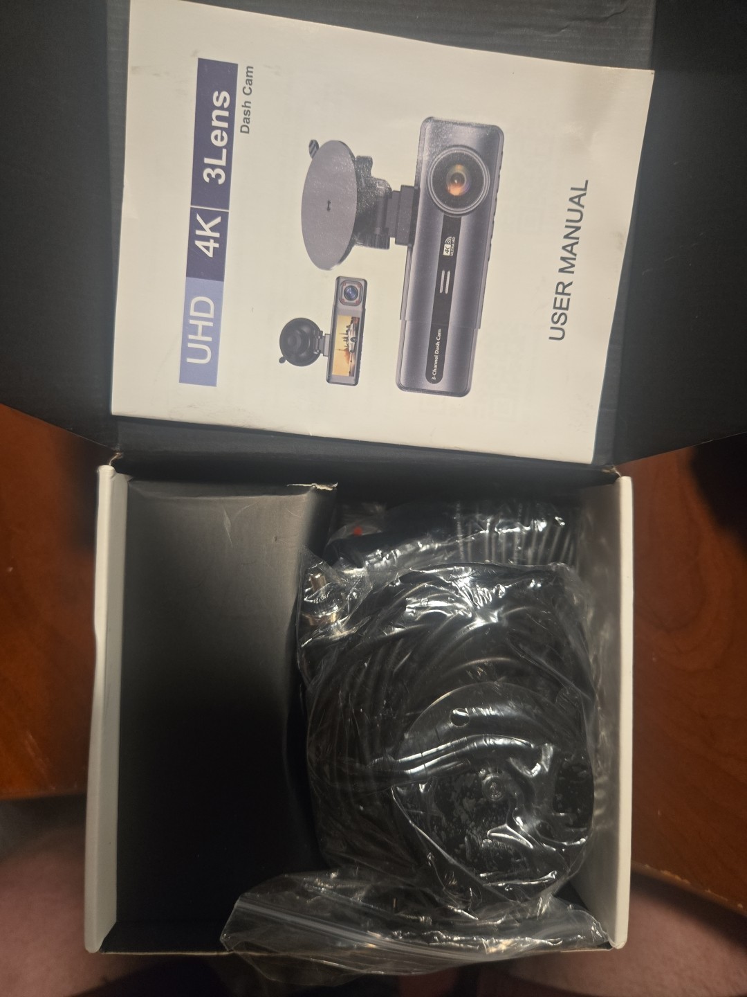 Three Channel Dash Camera With 4k, G Sensor, Loop Recording, Parking Monitor