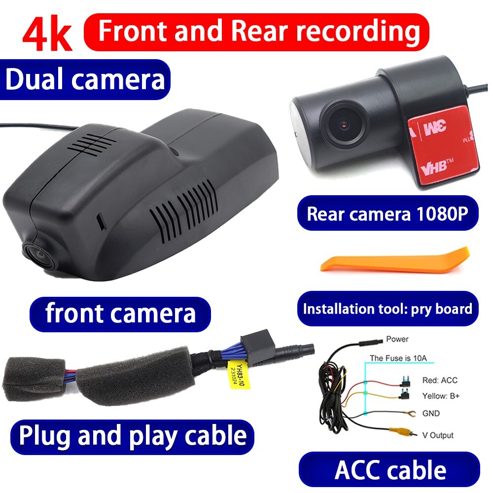 4K Wifi DVR Dash Cam Camera For Cadillac SRX 2010 2011 2012 2013 2014 2015 2016