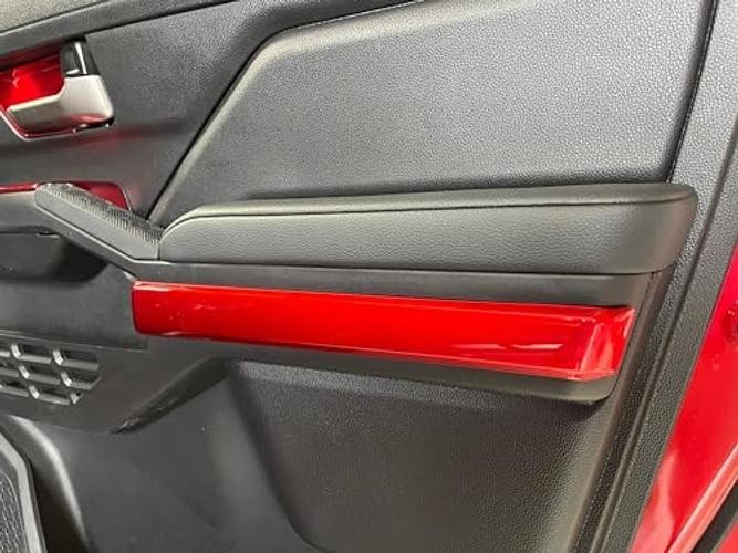 Door Strip Trims For Toyota Tacoma 2024 2025 4Pcs Door Strip Trims Dark Red