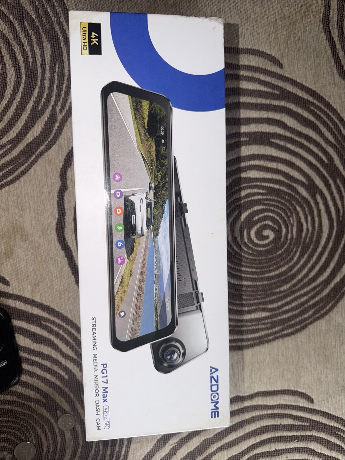 AZDOME PG17 Mirror Dash Cam With Rear View Cam 12″