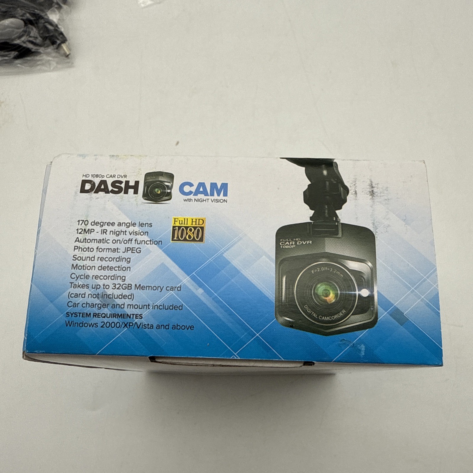 HD 1080p Car DVR Dash Cam with Night Vision, Full HD 1080, Jpeg & Rohs Compliant