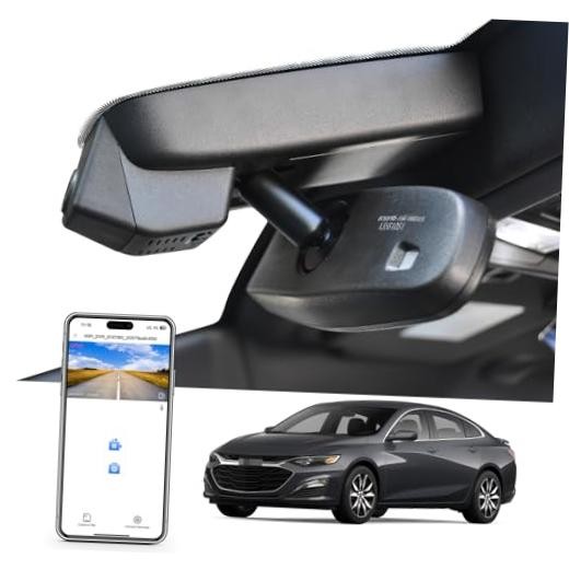 4K Dash Cam for Chevy 9th Gen Malibu 2016-2025 (Model Malibu Model B Front 4k