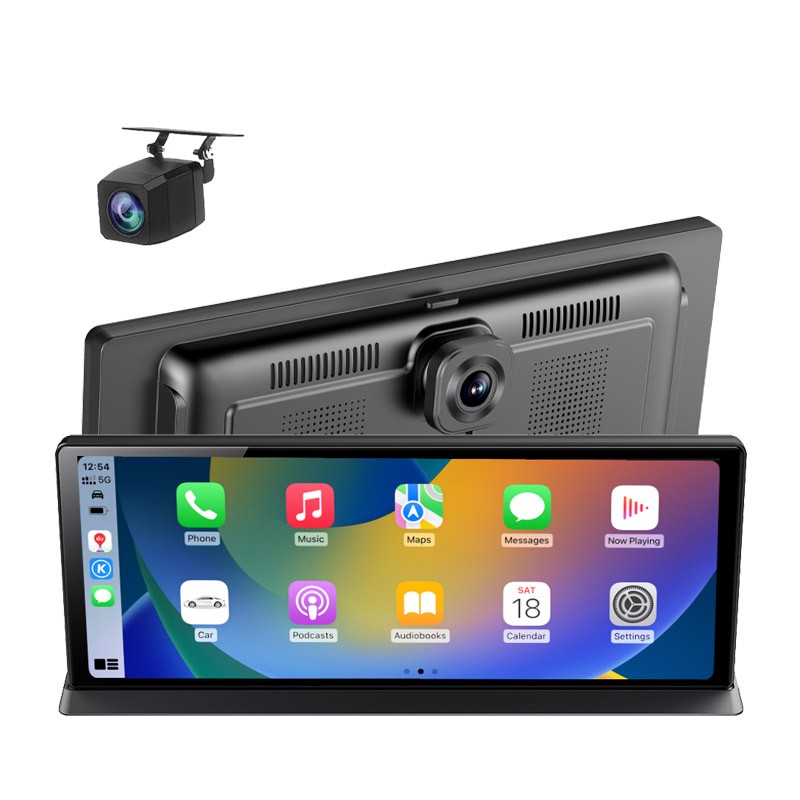 11.3IN Car Dash Cam Touch Screen For Apple Carplay Android Auto With Rear Cam