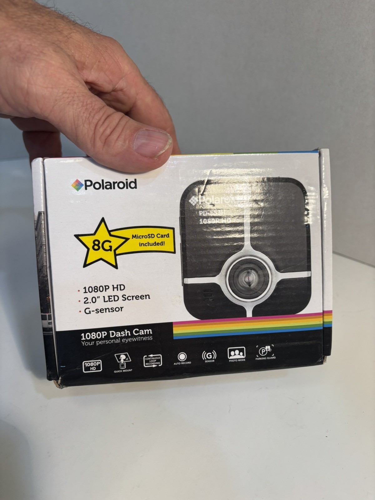 Polaroid PD-E53H 1080P HD Dash Cam w/Accessories – (NEW) Open Box