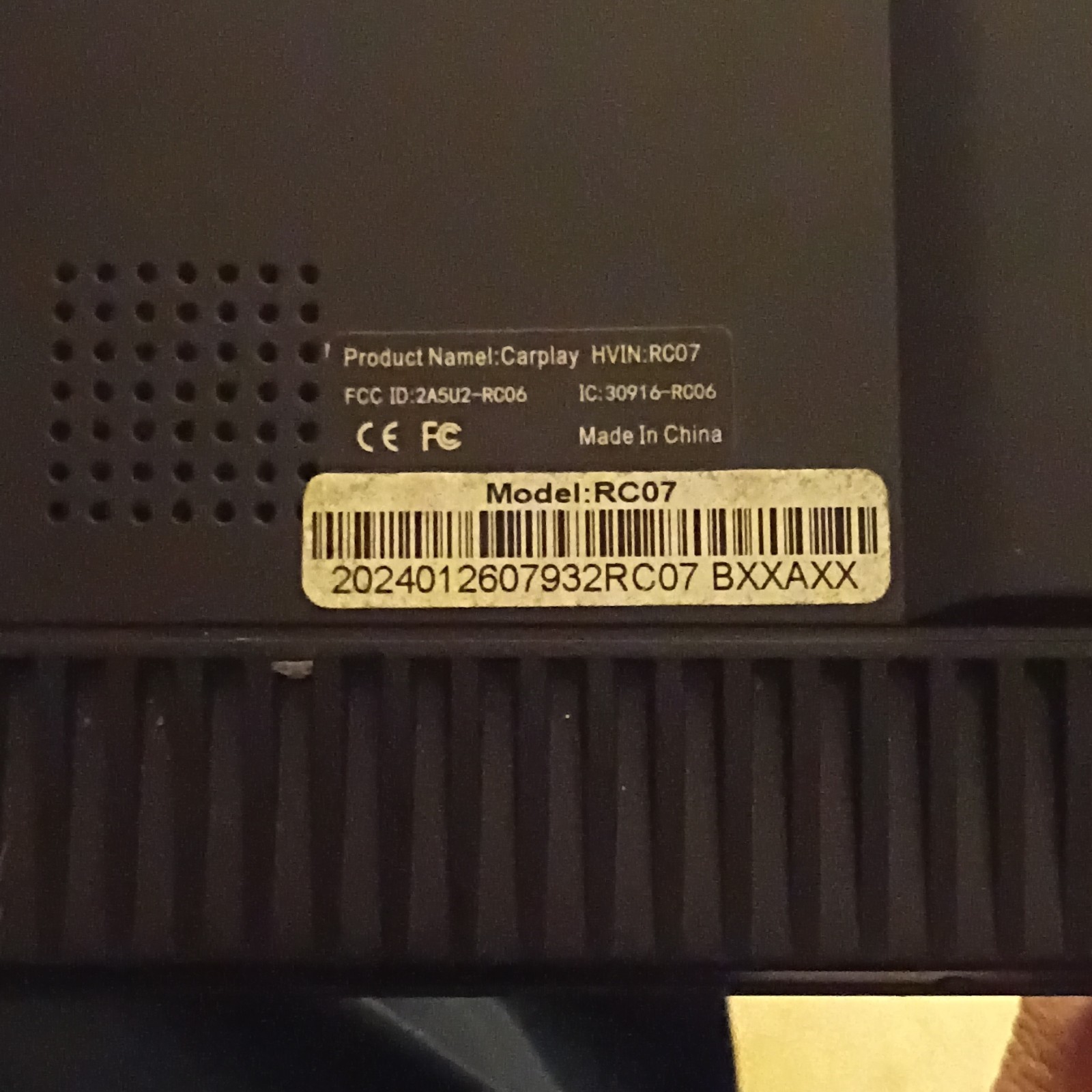 Carplay RC07 In-Car Video Unit