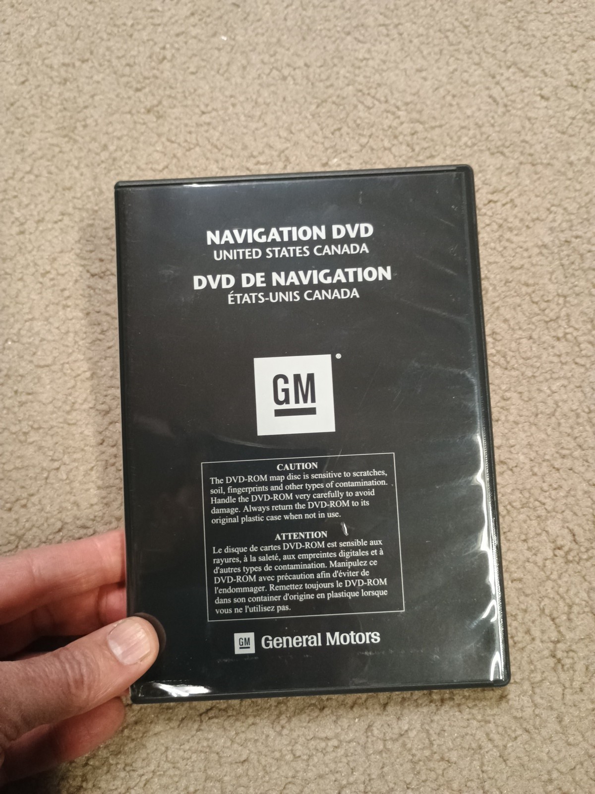GM General Motors DVD-ROM Navigation Map 10396714 2005 Version 1.0 US Canada