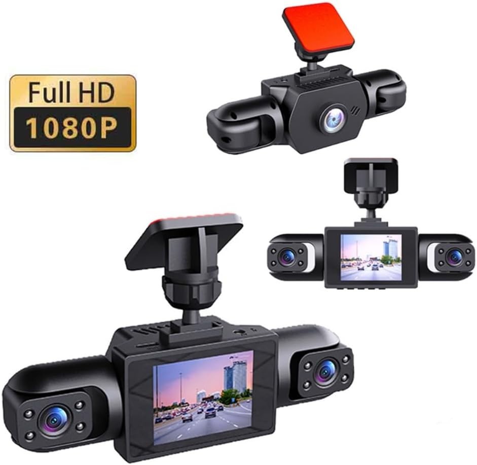 360° Full View Dashcam – 4K UHD Front & Smart Parking Camera with Loop Recording