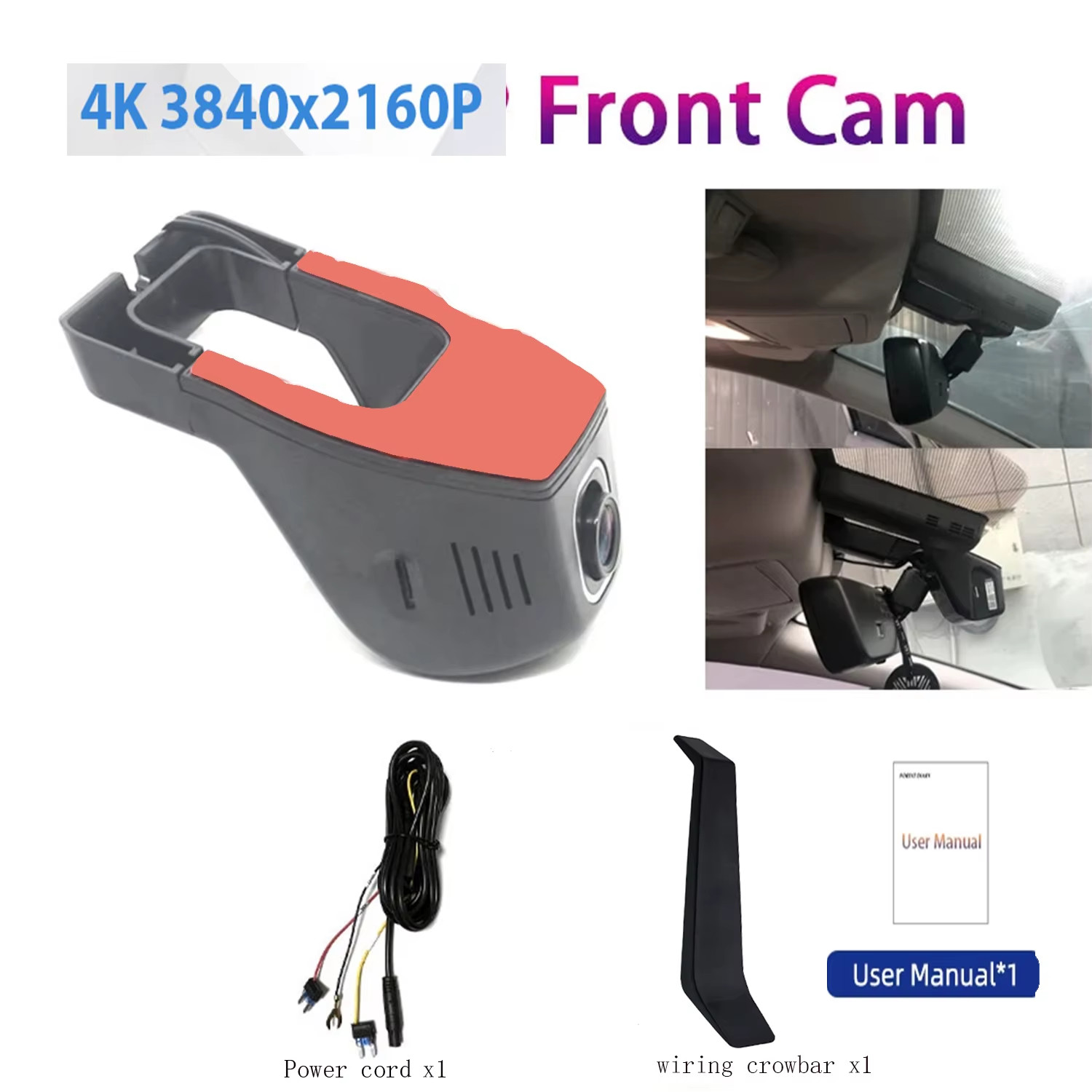 4K 2160P Wifi Car DVR Dash Cam Camera 2K 1080P 24H Parking Monitor APP Control C